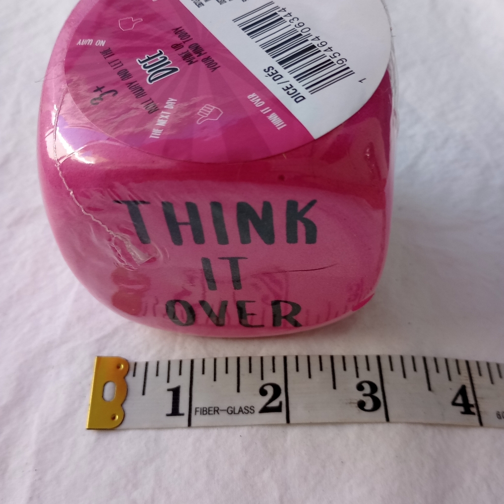 Pink Decision Dice Casual Everyday Unique Funky Choices Home Decor Office - Picture 2 of 12